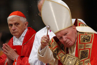 Ratzinger and John Paul II